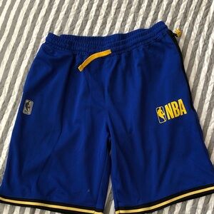 NBA Royal Blue Shorts with Yellow Highlights